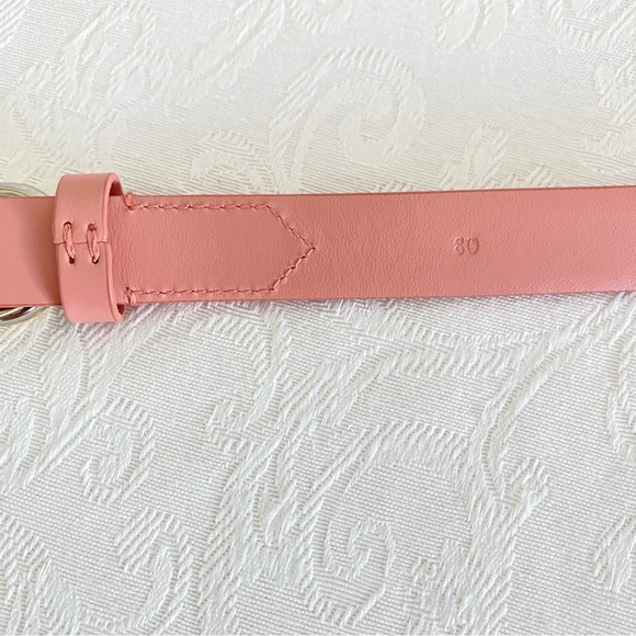 Salvatore Ferragamo pink Gancini leather belt main image 6